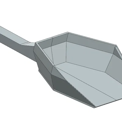 Geometric Scoop: Xẻng xúc thực phẩm thiết kế hình học hiện đại
