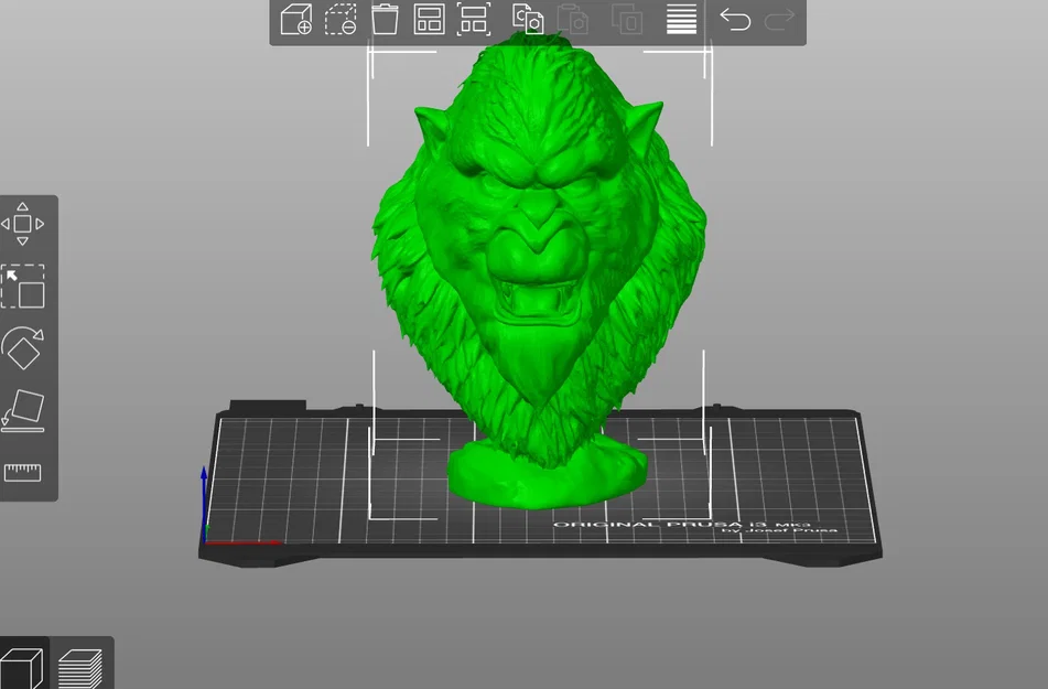 Mô hình tượng bán thân quái vật tuyết Yeti (Bust of the Yeti) in 3D - Image 2