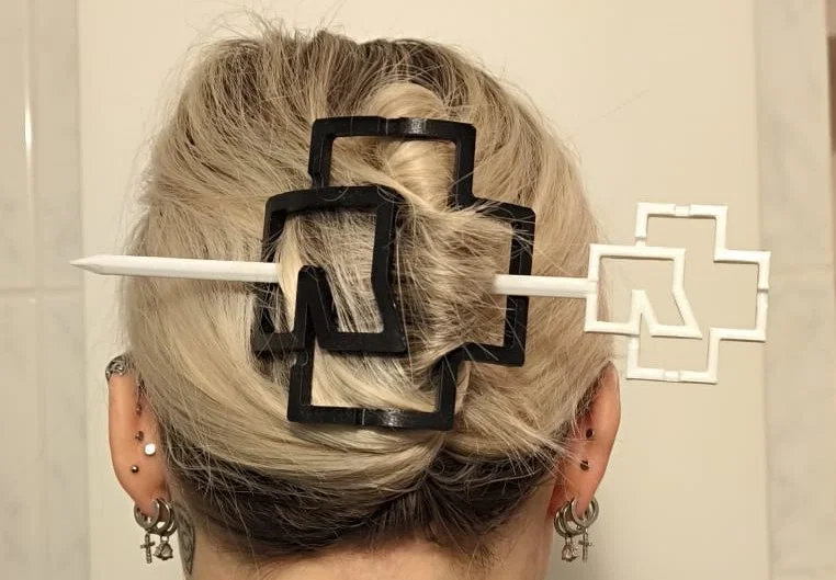 Kim cài tóc Rammstein (Rammstein Hair Needle) - Phụ kiện độc lạ cho fan - Image 1