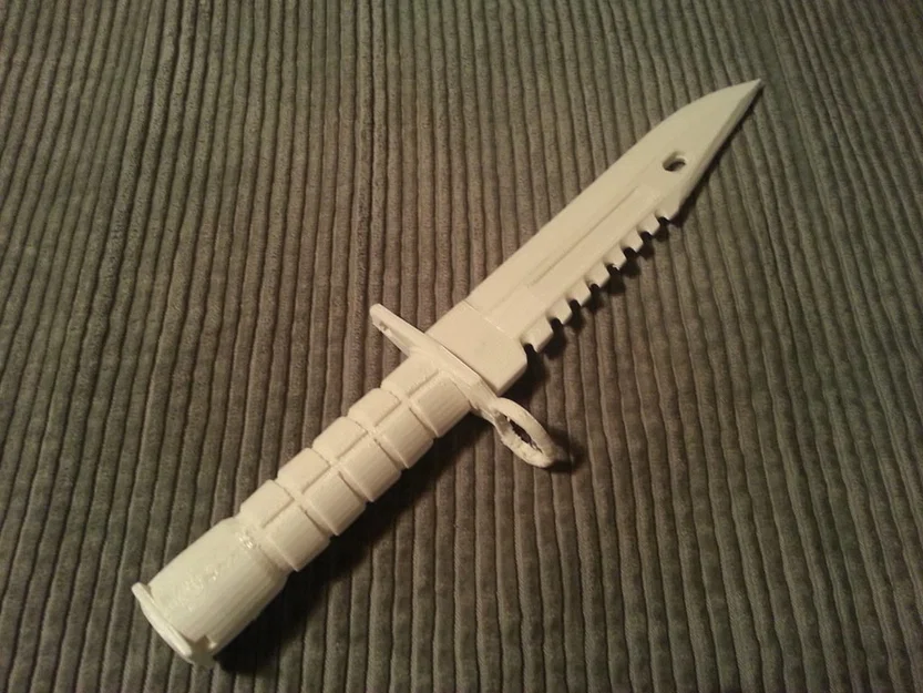 Mô hình dao M9 Bayonet chuẩn game CS:GO để in 3D - Image 1