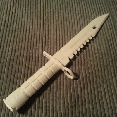Mô hình dao M9 Bayonet chuẩn game CS:GO để in 3D