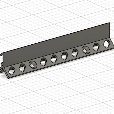 Thanh dẫn hướng dải LED lắp góc (LED strip guides) in 3D bền đẹp
