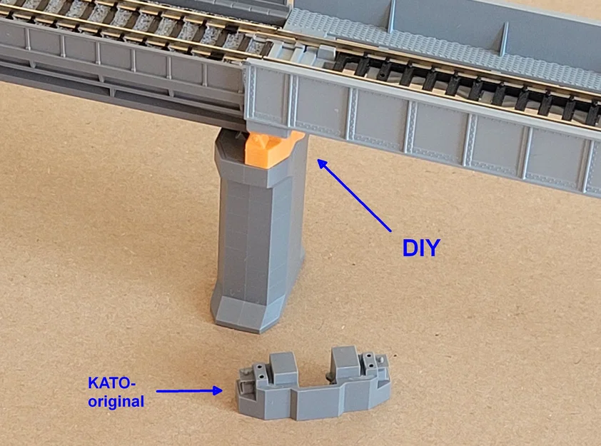 Adapter cho cầu KATO dùng với trụ viaduct, tỉ lệ N - Image 1