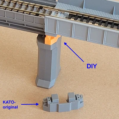 Adapter cho cầu KATO dùng với trụ viaduct, tỉ lệ N