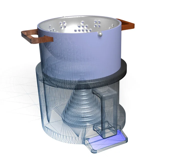 Waku - Mô hình 3D ấm đun nước thông minh tích hợp tính năng nấu mì - Image 3