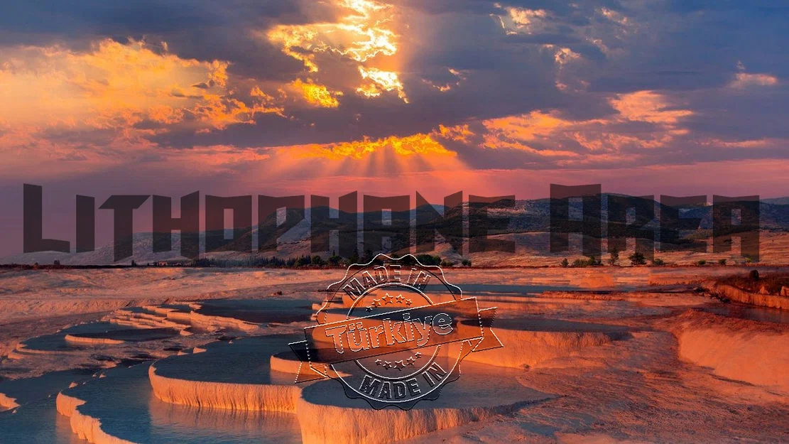 Mẫu in 3D Lithophane phong cảnh kỳ quan Pamukkale Travertenleri - Image 1