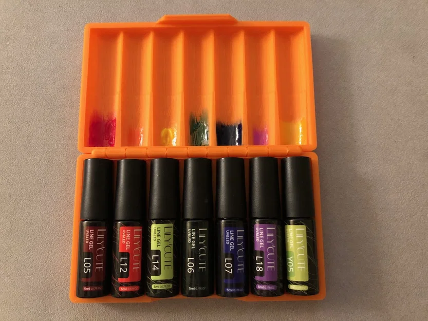 Hộp Đựng Sơn Gel UV Tùy Chỉnh (UV Paint Case) Dùng Với OpenSCAD - Image 1