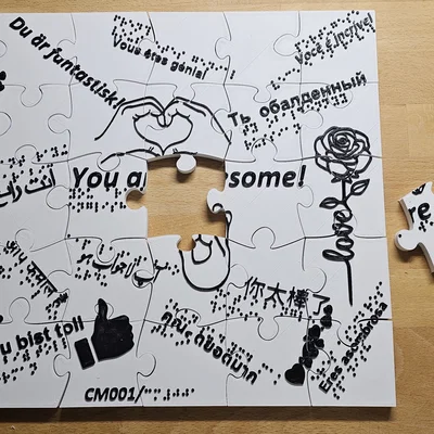 Jigsaw puzzle cho người khiếm thị