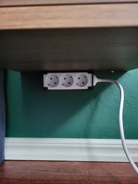 Giá gắn ổ điện cho IKEA EKET (Ikea Eket power strip mount) - Image 1