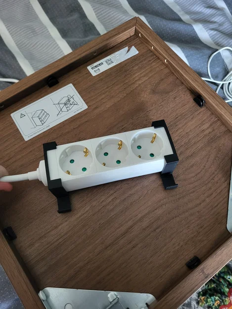 Giá gắn ổ điện cho IKEA EKET (Ikea Eket power strip mount) - Image 2