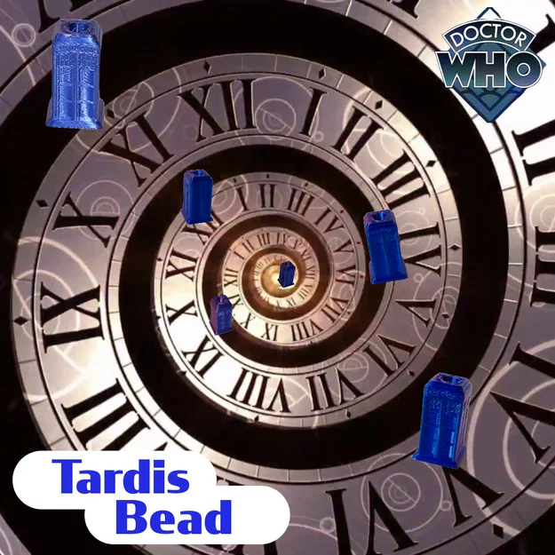 Hạt charm TARDIS Doctor Who in 3D - Image 1