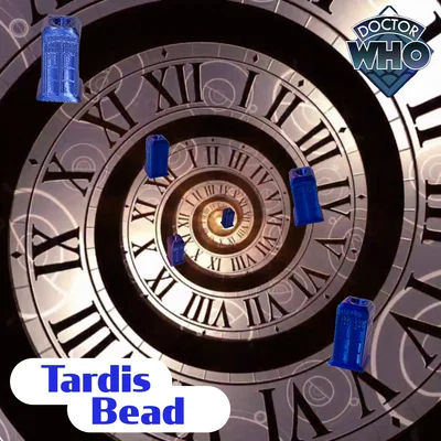 Hạt charm TARDIS Doctor Who in 3D