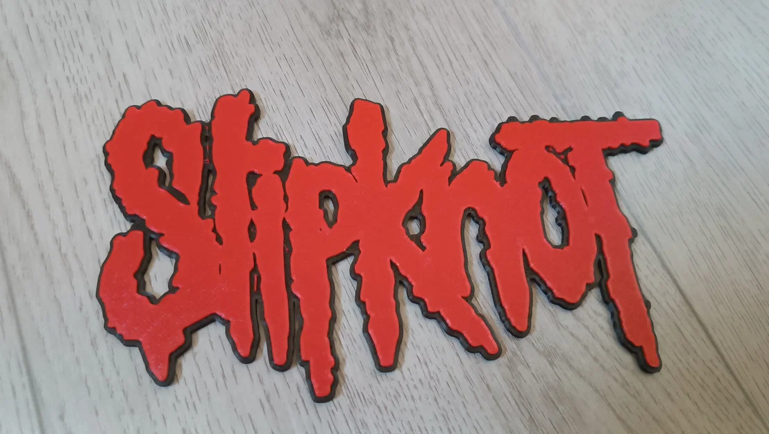 Mô hình logo ban nhạc Slipknot 3D - Tự in tại nhà cực chất - Image 1