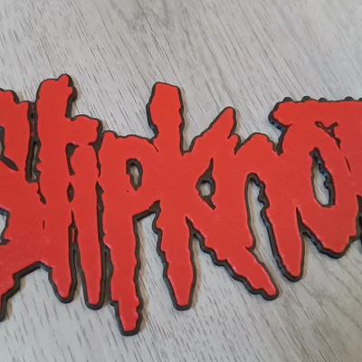 Mô hình logo ban nhạc Slipknot 3D - Tự in tại nhà cực chất