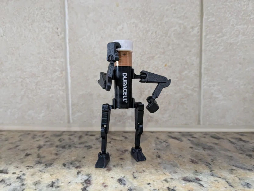 Mũ đội đầu cực xinh cho mô hình 3D AA Battery Buddy - Image 2