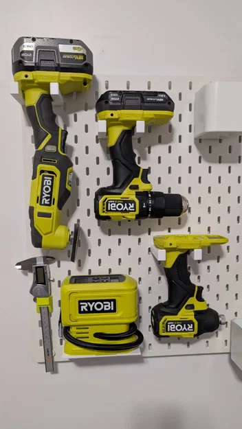 Giá treo trưng bày dụng cụ Ryobi cho IKEA Skadis (hệ T-Nut) - Image 1