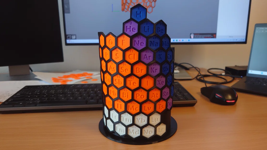 Bảng Tuần Hoàn 3D Dạng Hình Trụ (3D Periodic Table) - Image 1