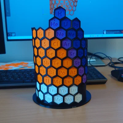 Bảng Tuần Hoàn 3D Dạng Hình Trụ (3D Periodic Table)
