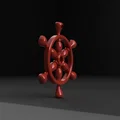 Mặt dây chuyền hình bánh lái tàu biển 3D - Phụ kiện độc đáo - Thumbnail 2