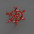 Mặt dây chuyền hình bánh lái tàu biển 3D - Phụ kiện độc đáo - Thumbnail 8