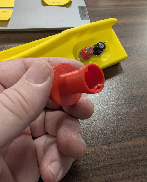 Cờ lê Banana Jack/Banana Plug (ê-cu xẻ rãnh M12) cho chỗ hẹp, có đầu tuýp 1/4" - Image 1