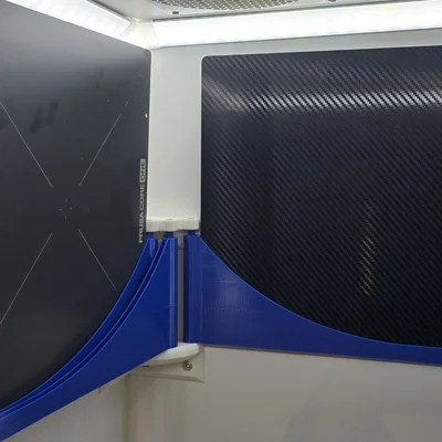 Giá treo tấm thép in 3D cho Prusa Mini và Core One gọn gàng