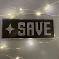 Mô hình trang trí nút SAVE biểu tượng từ Undertale - Thumbnail 1