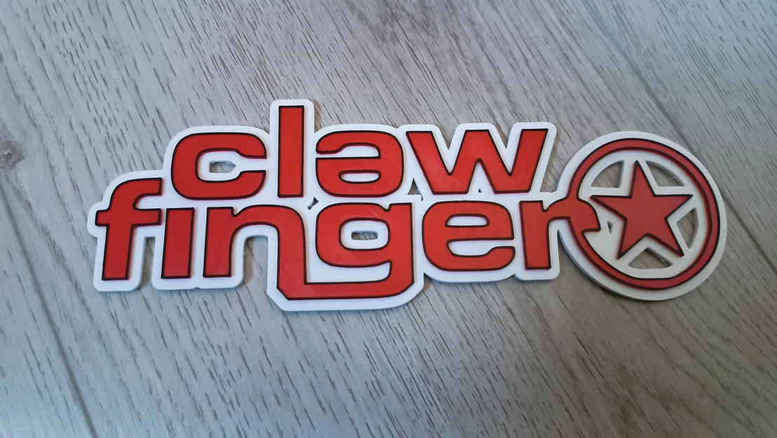 Mô hình logo ban nhạc Clawfinger in 3D cực chất cho fan hâm mộ - Image 1