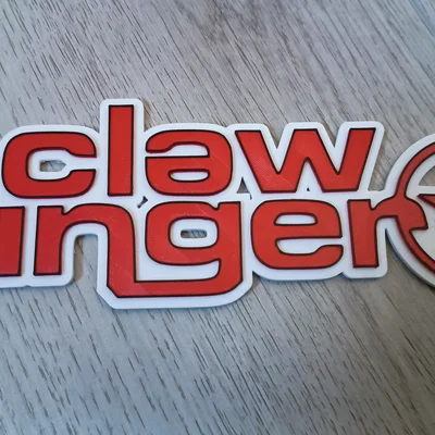 Mô hình logo ban nhạc Clawfinger in 3D cực chất cho fan hâm mộ