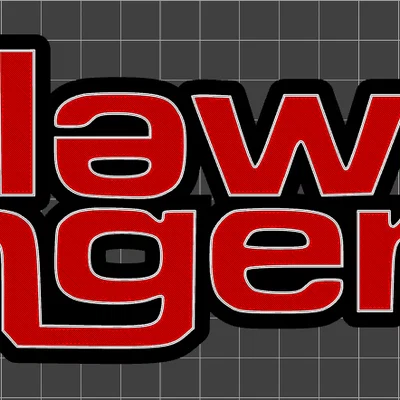 Mô hình logo ban nhạc Clawfinger in 3D cực chất cho fan hâm mộ