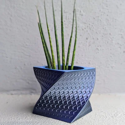 Vase_04 – Bình hoa hiện đại tối giản họa tiết kim cương