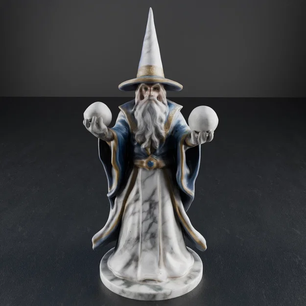 Mô hình in 3D Pháp sư (Magician Figurine) cho người yêu game - Image 1