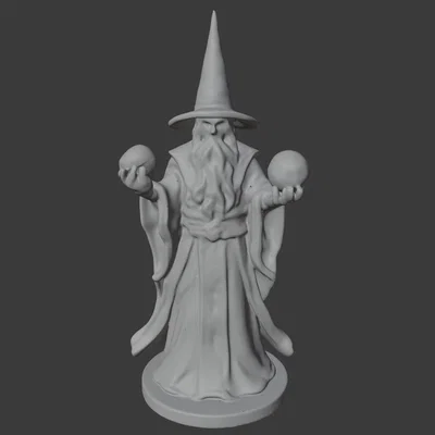 Mô hình in 3D Pháp sư (Magician Figurine) cho người yêu game