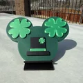 Mô hình trang trí Clover Mickey 2D độc đáo in 3D - Thumbnail 1