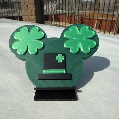 Mô hình trang trí Clover Mickey 2D độc đáo in 3D