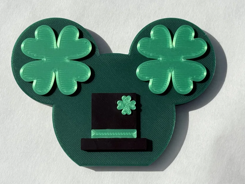 Mô hình trang trí Clover Mickey 2D độc đáo in 3D - Image 2