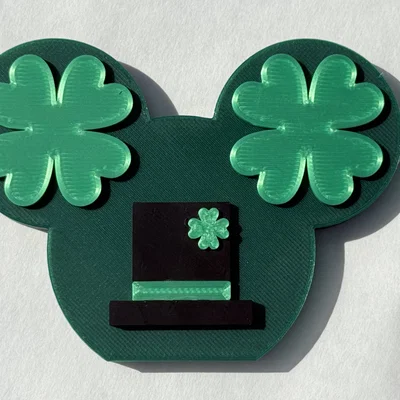Mô hình trang trí Clover Mickey 2D độc đáo in 3D