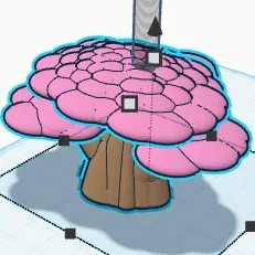 Mô hình hạt trang trí Cherry Blossom Bead (Hạt hoa anh đào) in 3D