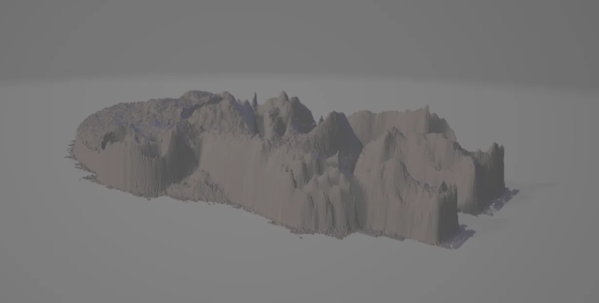 Mô hình trang trí núi 3D độc đáo kết hợp nhân vật thú vị - Image 1