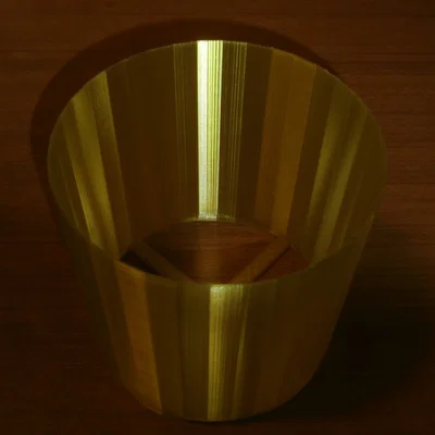 Chụp đèn hình trụ in 3D đa năng cho bóng đèn E14 và E27