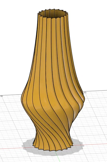 Mẫu bình hoa Vase mode xoắn 3D tinh tế cho máy in PLA - Image 1