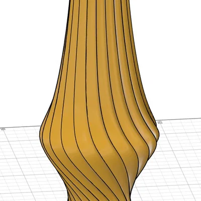 Mẫu bình hoa Vase mode xoắn 3D tinh tế cho máy in PLA