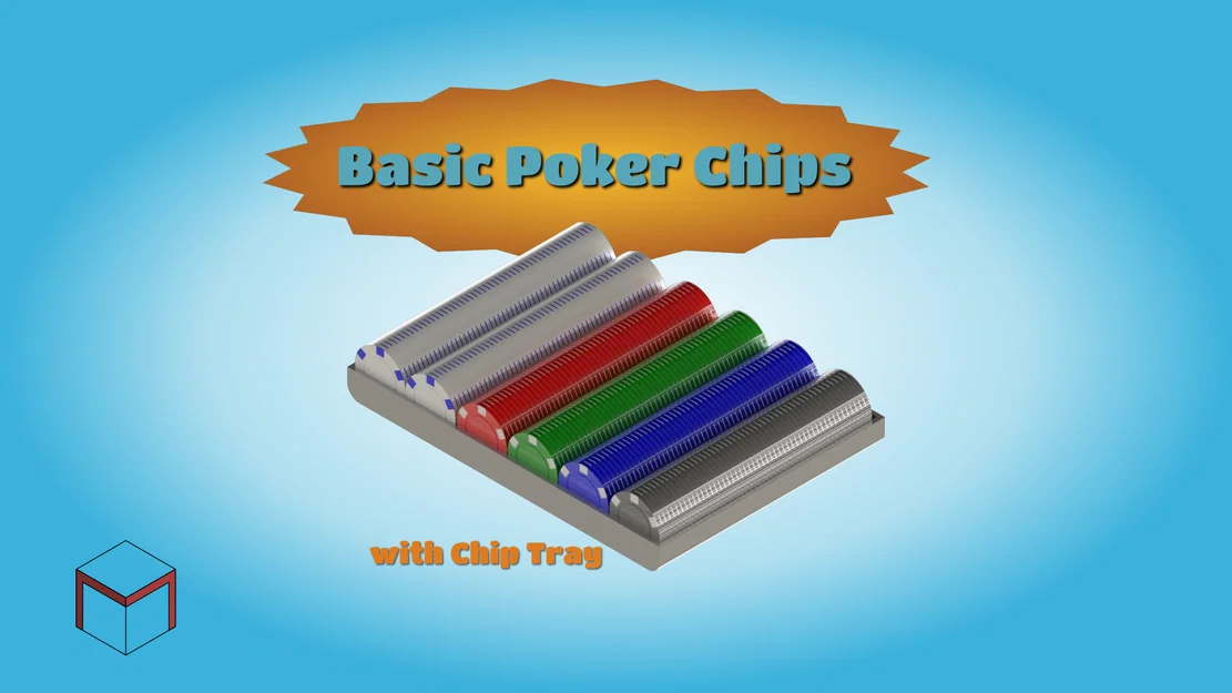 Chip Poker Đơn Giản và Khay Đựng Chip - Image 1