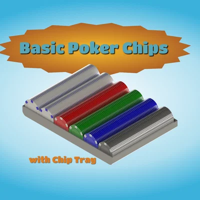 Chip Poker Đơn Giản và Khay Đựng Chip