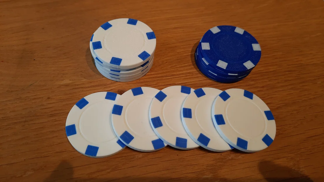 Chip Poker Đơn Giản và Khay Đựng Chip - Image 2