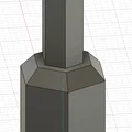 Adapter 1/4" Hex Shank sang 11/32" Hex Socket - Thumbnail 2