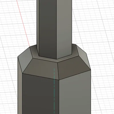 Adapter 1/4" Hex Shank sang 11/32" Hex Socket