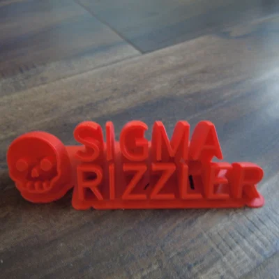 Mô hình trang trí Sigma Rizzler độc đáo in 3D tại nhà
