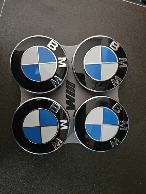 Đế giữ nắp chụp mâm xe BMW 3D - Phụ kiện trang trí cho tín đồ xe hơi - Image 1