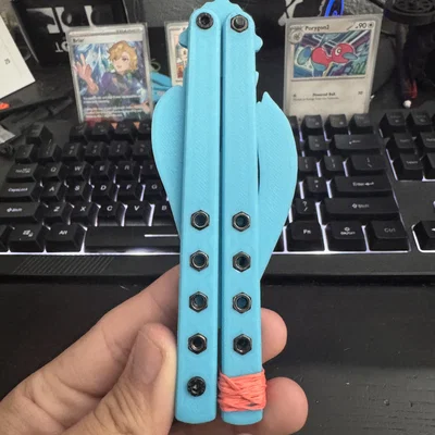 Miku Blade Remix - Phụ kiện Balisong trainer in 3D độc lạ